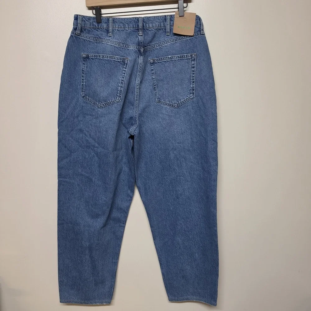 Boden Jeans Size W32/L32 (34x28) Blue High Rise 90s Tapered Relaxed Barrel R0323